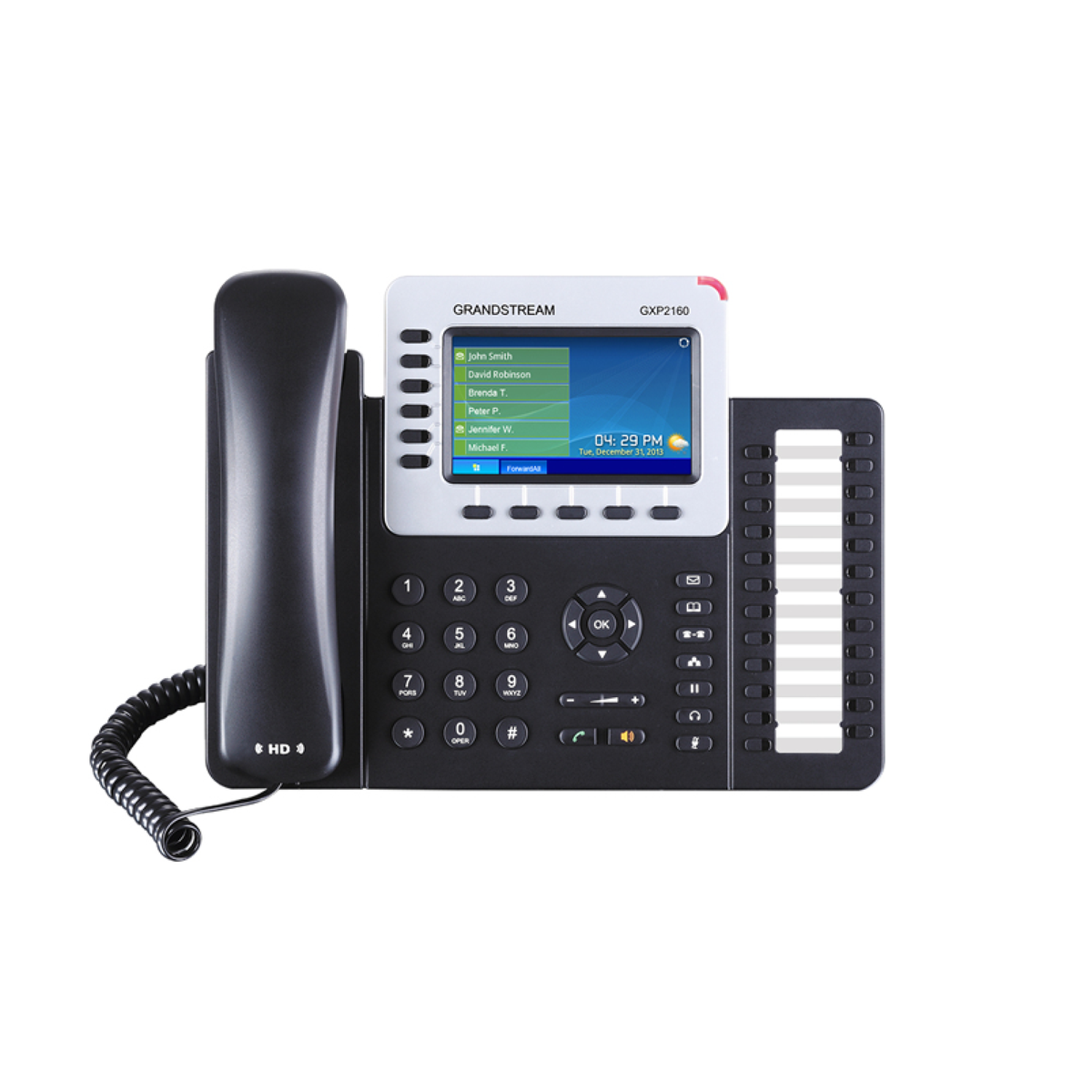 Lot of 2 Grandstream GXP2160 Enterprise 6-Line IP Phone, 4.3 LCD, PoE, Bluetooth Grandstream GXP2160 Using Park