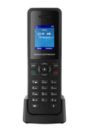 Grandstream DP720 DECT cordless VoIP handset with 1.8-inch color display on desktop charger stand